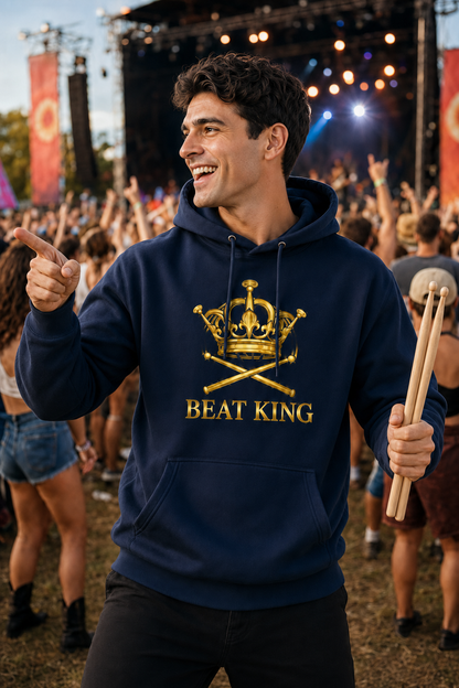 Herren Drumella Hoodie mit BEAT-KING Aufdruck