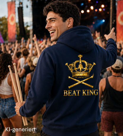 Herren Drumella Hoodie mit BEAT-KING Aufdruck - Organic Basic Hoodie