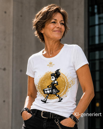Kurzarm T-Shirt mit Rundhals - Punk Drummer Girl - Womens Premium Classic T-Shirt