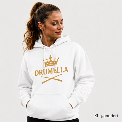 Damen Hoodie mit goldenem Drumella Logo - Organic Basic Hoodie