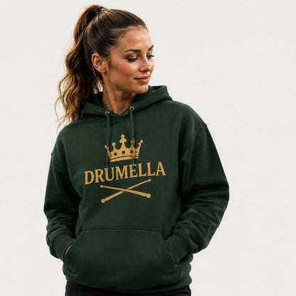 Hoodie mit goldenem Drumella Logo