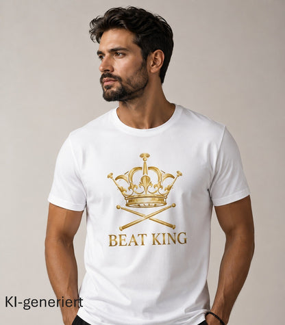 Kurzarm Herren Drumella T-Shirt mit BEAT-KING Aufdruck - Premium Shirt