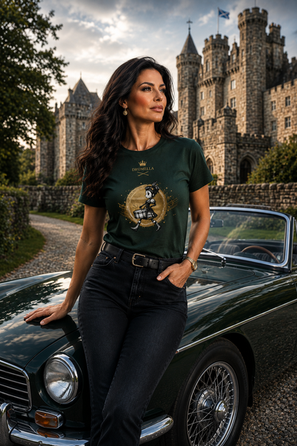 Kurzarm T-Shirt mit Rundhals - Punk Drummer Girl