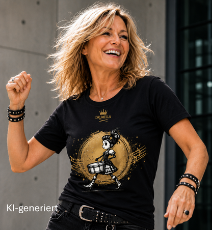 Kurzarm T-Shirt mit Rundhals - Punk Drummer Girl - Womens Premium Classic T-Shirt