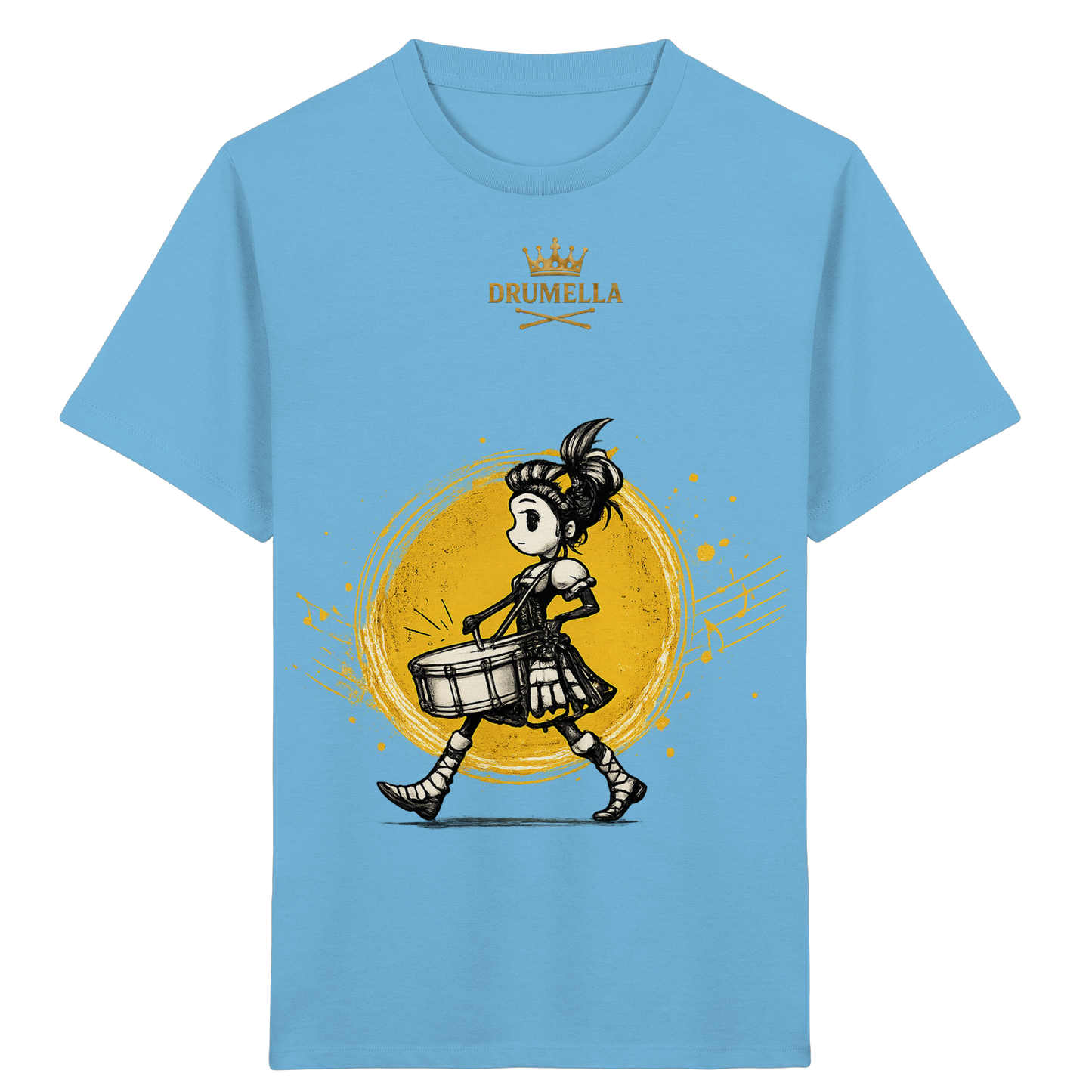 Drumella Kinder-T-Shirt – Drummer Girl - Kids Organic Shirt