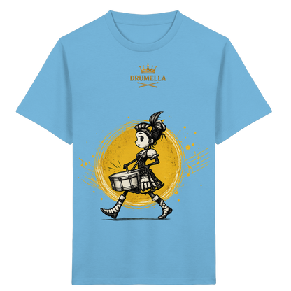 Drumella Kinder-T-Shirt – Drummer Girl - Kids Organic Shirt