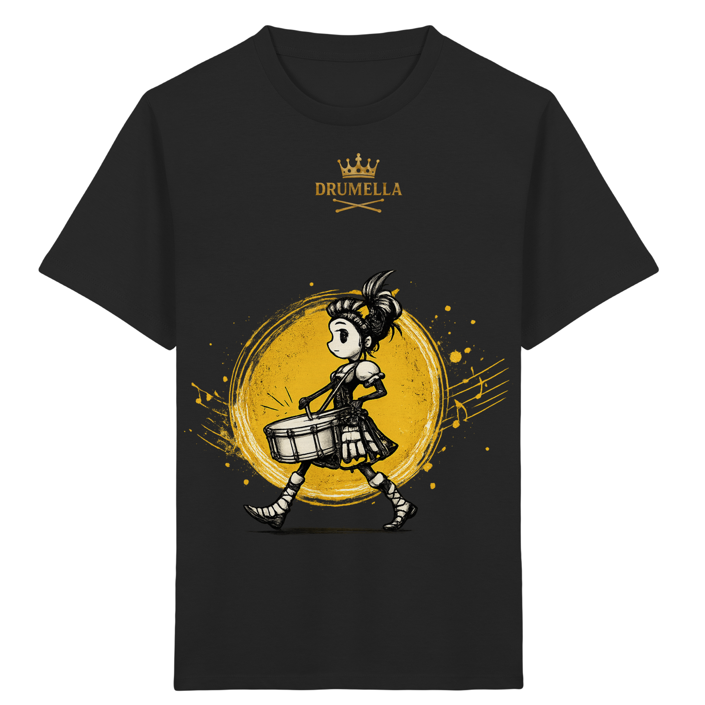 Drumella Kinder-T-Shirt – Drummer Girl - Kids Organic Shirt