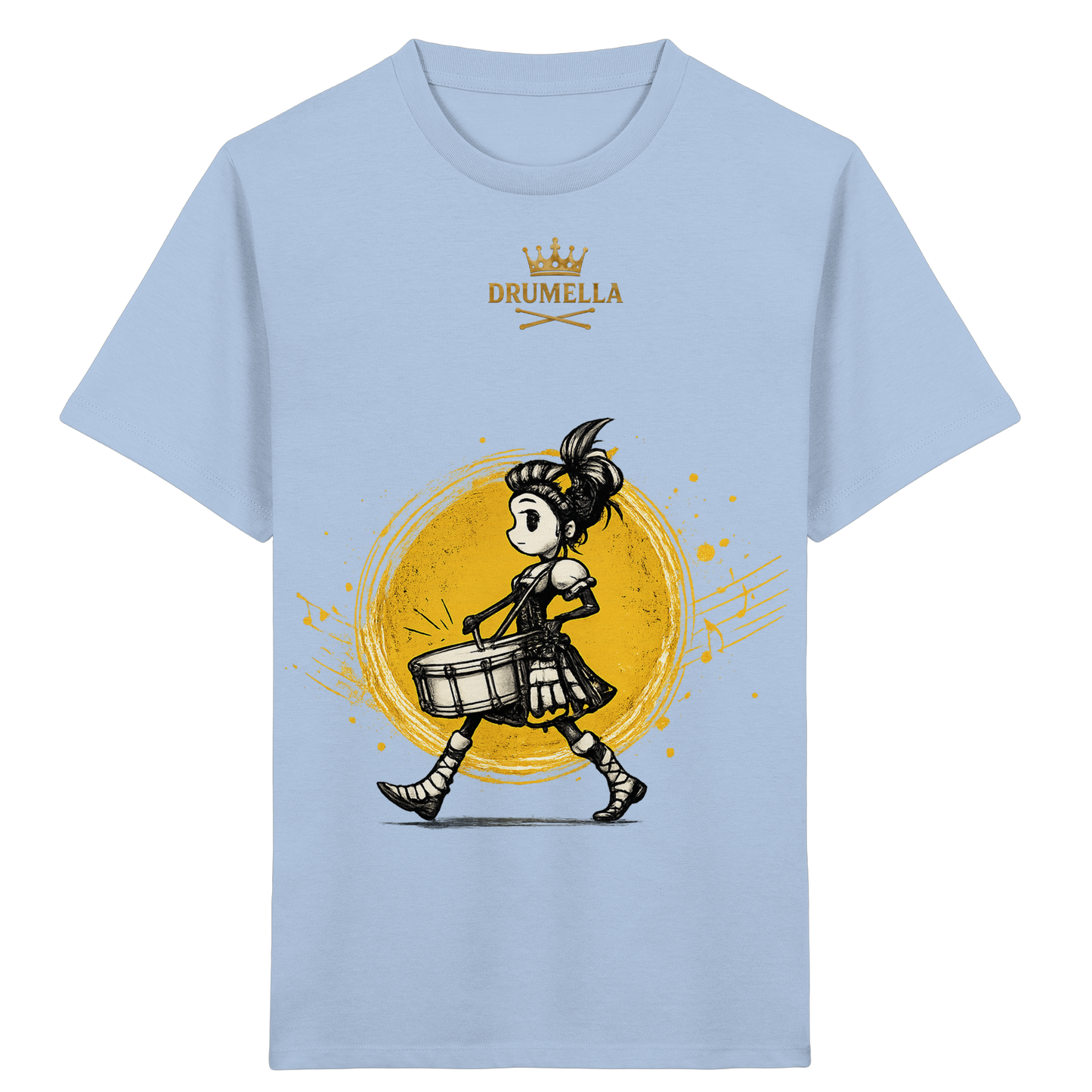 Drumella Kinder-T-Shirt – Drummer Girl - Kids Organic Shirt