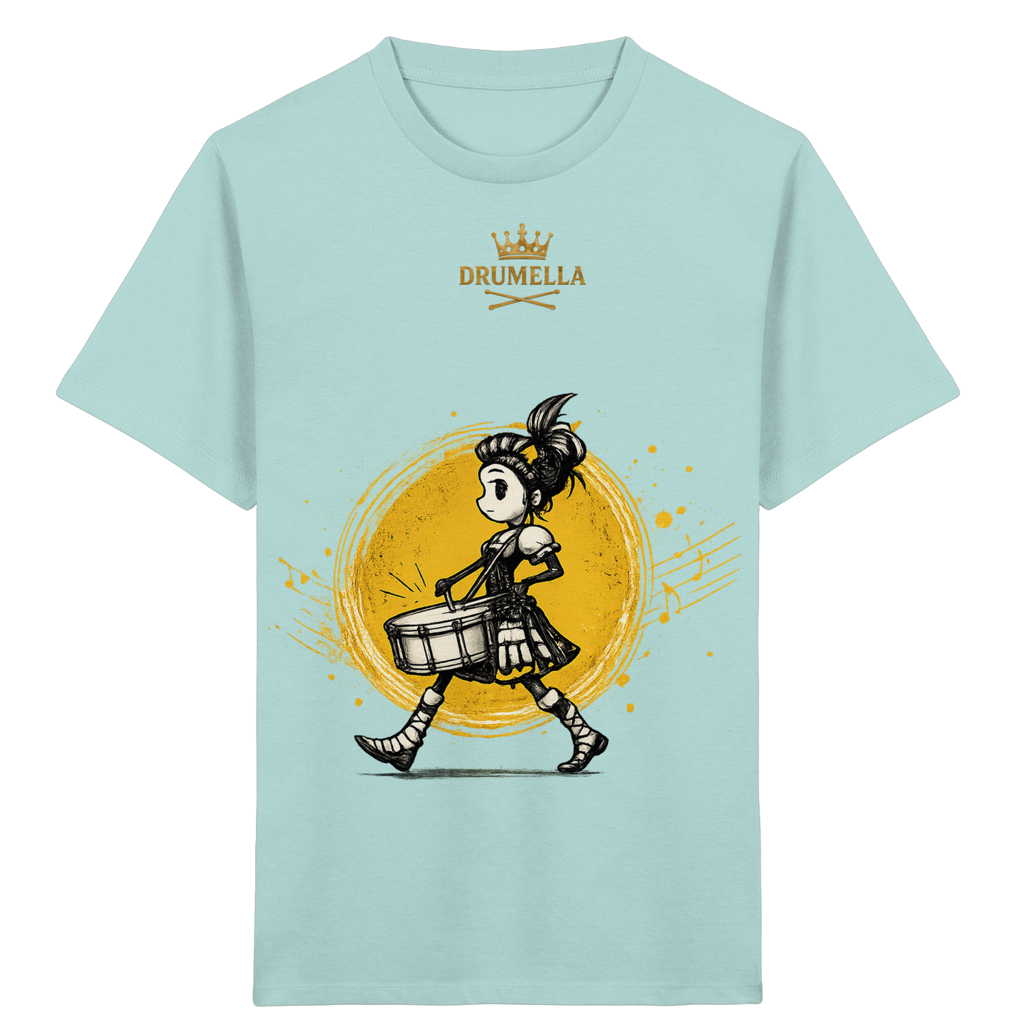 Drumella Kinder-T-Shirt – Drummer Girl - Kids Organic Shirt