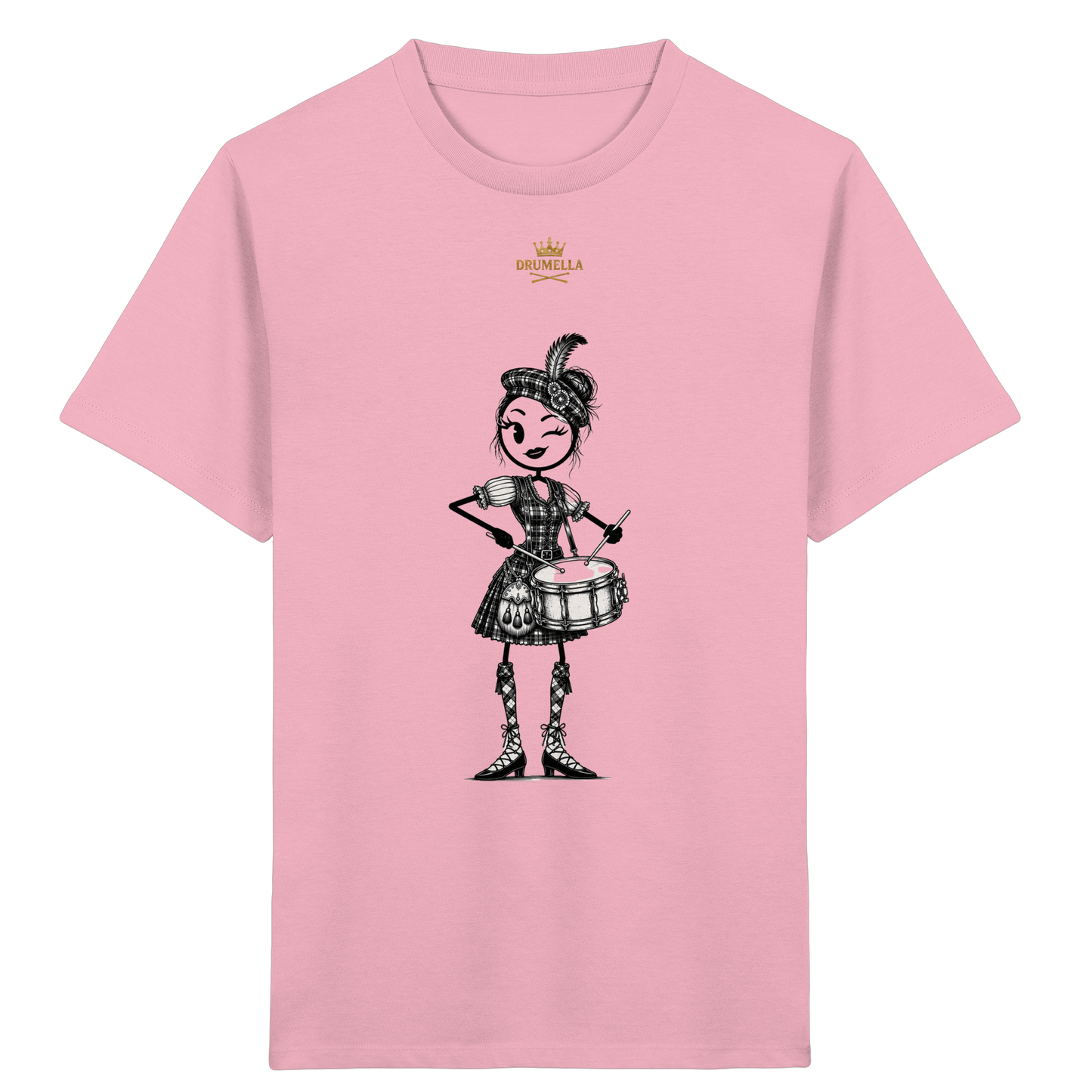 Drumella Kinder-T-Shirt – Kleine Drummer, großer Auftritt - Kids Organic Shirt
