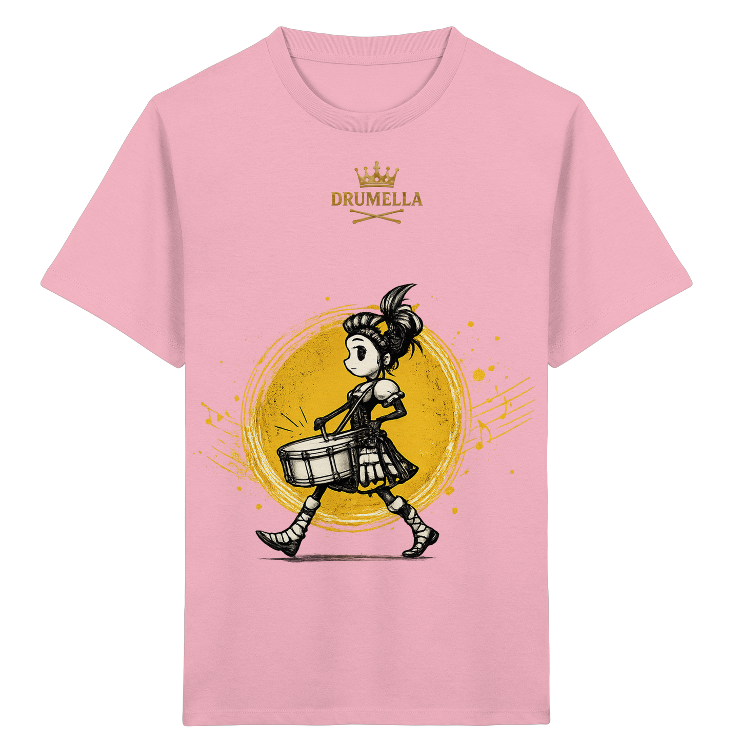 Drumella Kinder-T-Shirt – Drummer Girl - Kids Organic Shirt