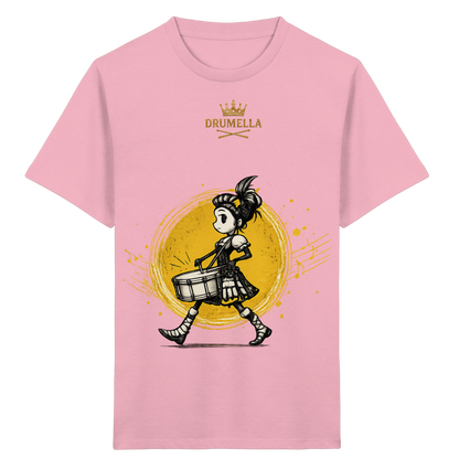 Drumella Kinder-T-Shirt – Drummer Girl - Kids Organic Shirt