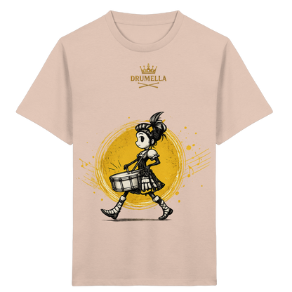 Drumella Kinder-T-Shirt – Drummer Girl - Kids Organic Shirt