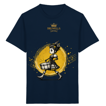 Drumella Kinder-T-Shirt – Drummer Girl - Kids Organic Shirt