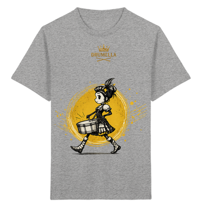 Drumella Kinder-T-Shirt – Drummer Girl - Kids Organic Shirt