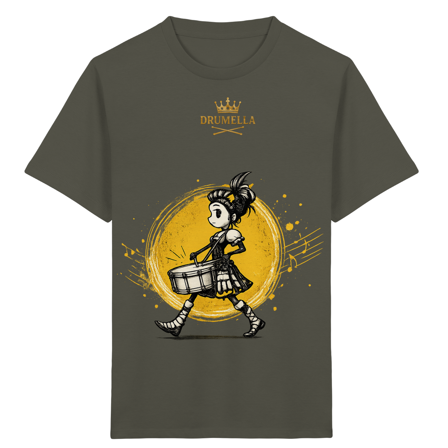 Drumella Kinder-T-Shirt – Drummer Girl - Kids Organic Shirt