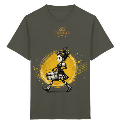 Drumella Kinder-T-Shirt – Drummer Girl - Kids Organic Shirt