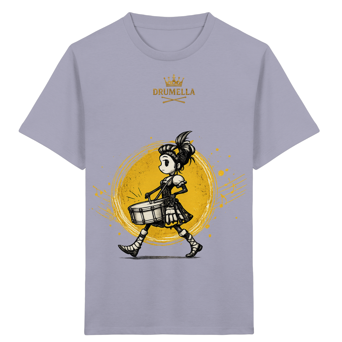 Drumella Kinder-T-Shirt – Drummer Girl - Kids Organic Shirt