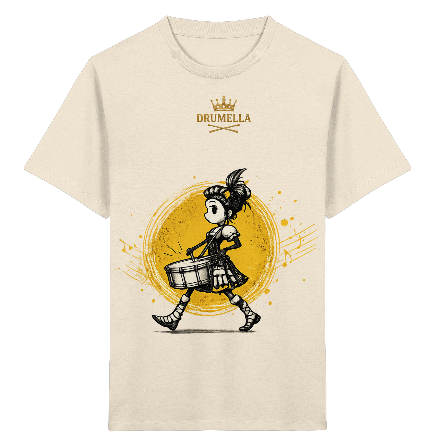 Drumella Kinder-T-Shirt – Drummer Girl - Kids Organic Shirt