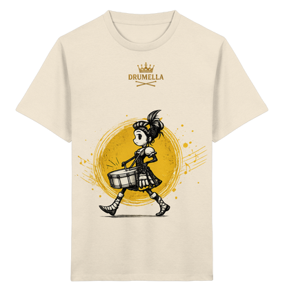 Drumella Kinder-T-Shirt – Drummer Girl - Kids Organic Shirt