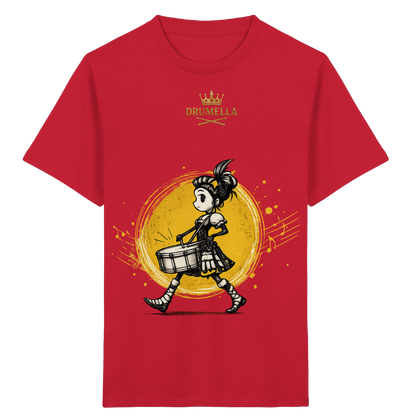 Drumella Kinder-T-Shirt – Drummer Girl - Kids Organic Shirt