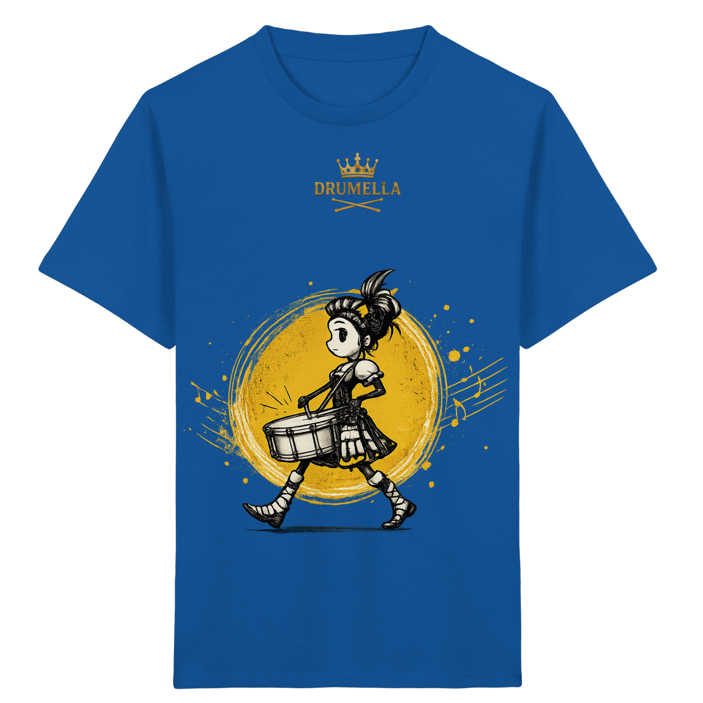Drumella Kinder-T-Shirt – Drummer Girl - Kids Organic Shirt