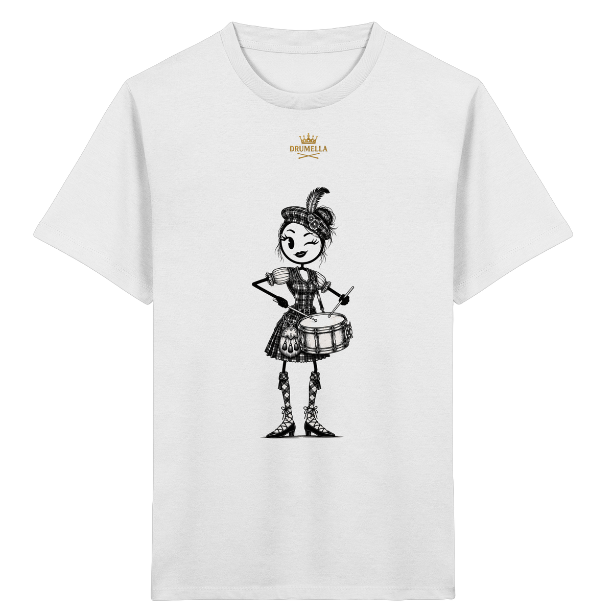 kleine Drummerin - Kinder - T- Shirt - Drumella