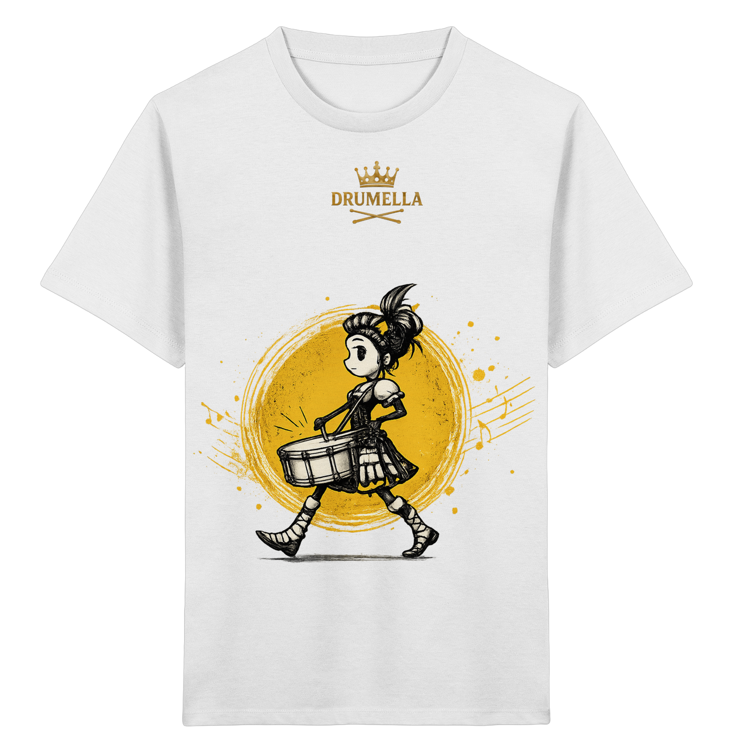 Drumella Kinder-T-Shirt – Drummer Girl - Kids Organic Shirt