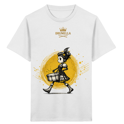 Drumella Kinder-T-Shirt – Drummer Girl - Kids Organic Shirt