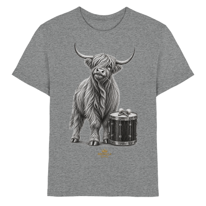 Highland Cow & Tenor Drum – Drumella Kinder-T-Shirt - Kids Premium Shirt
