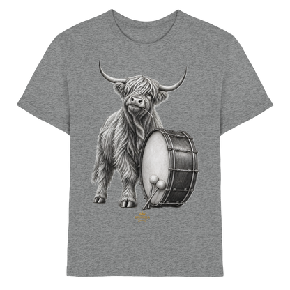 Cooles Hochlandrind mit Base Drum – Drumella T-Shirt Kids - Kids Premium Shirt