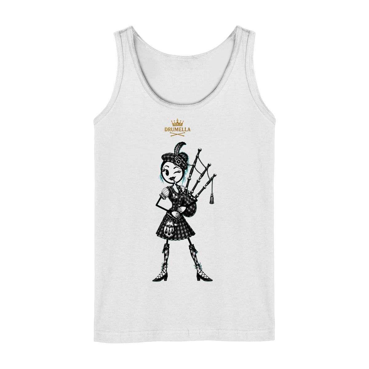 Tanktop mit Drumella Play the Pipes - Ladies Tank-Top