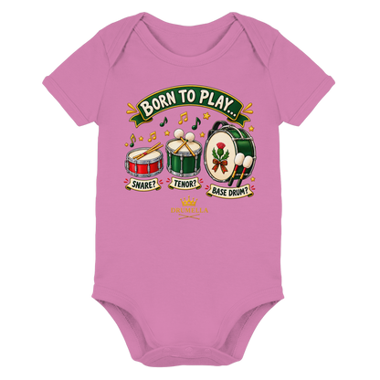 Drumella Babybody – Born to Play - Organic Baby Bodysuit