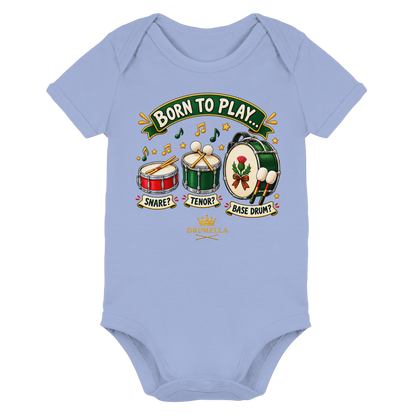 Drumella Babybody – Born to Play - Organic Baby Bodysuit