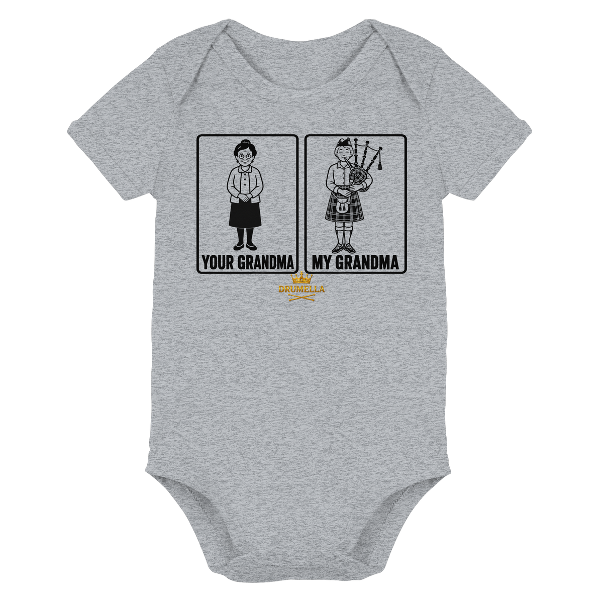 Your Grandma - My Grandm - Dudelsack - Baby Bodysuit - Drumella