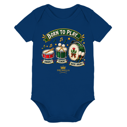 Drumella Babybody – Born to Play - Organic Baby Bodysuit