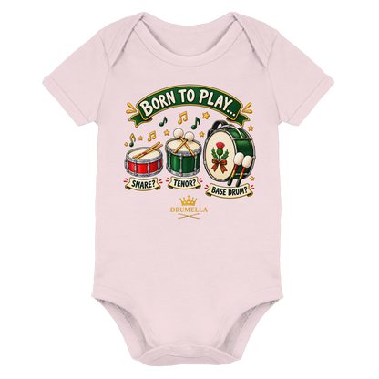 Drumella Babybody – Born to Play - Organic Baby Bodysuit
