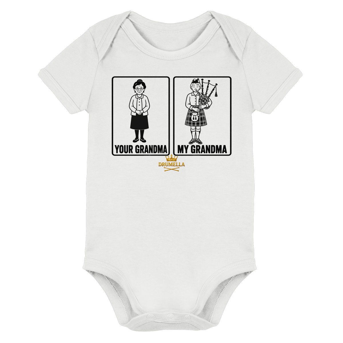 Your Grandma - My Grandm - Dudelsack - Baby Bodysuit - Drumella