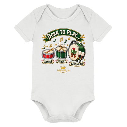 Drumella Babybody – Born to Play - Organic Baby Bodysuit