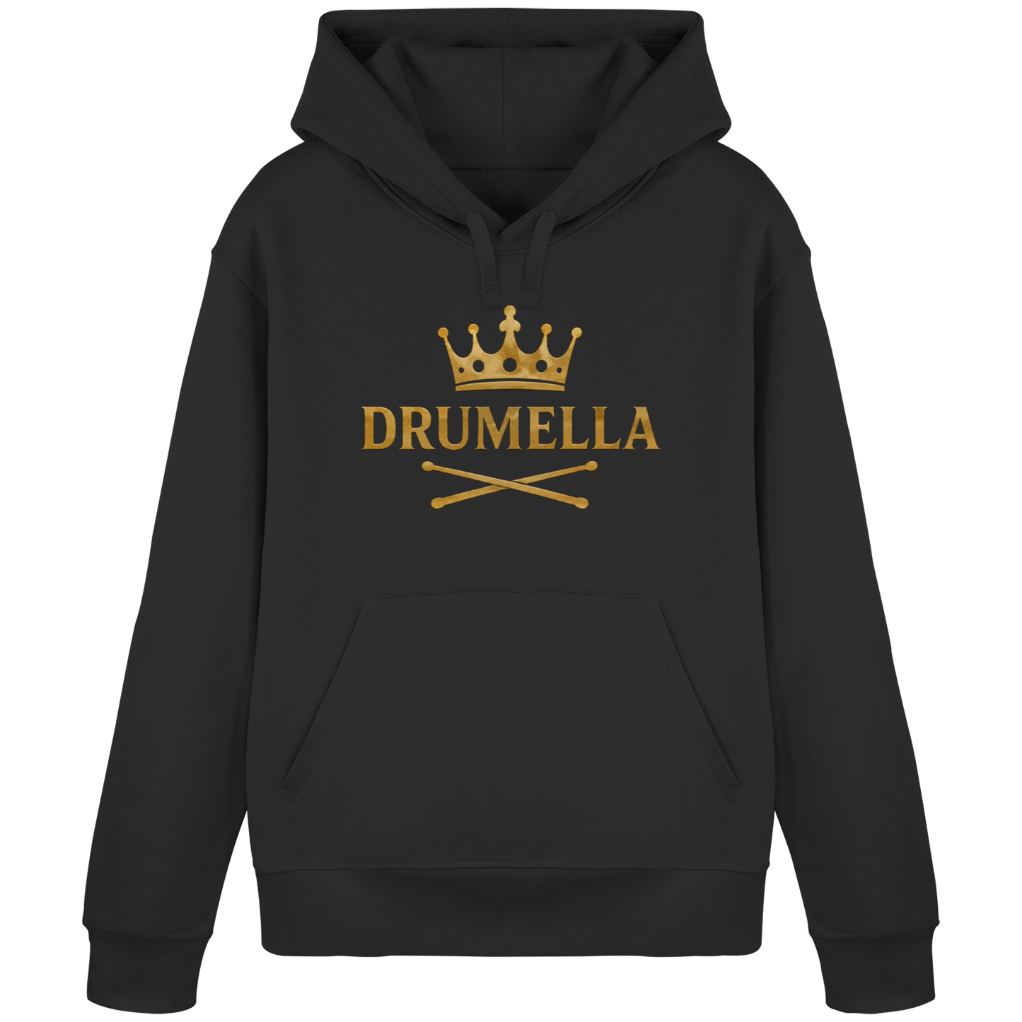 Damen Hoodie mit goldenem Drumella Logo - Organic Basic Hoodie