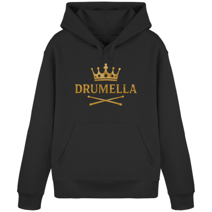 Damen Hoodie mit goldenem Drumella Logo - Organic Basic Hoodie
