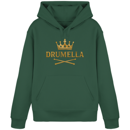 Damen Hoodie mit goldenem Drumella Logo - Organic Basic Hoodie