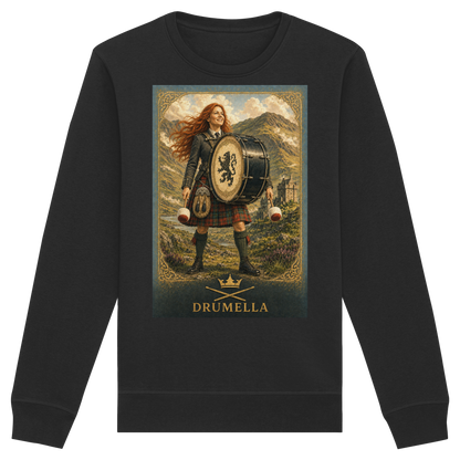 Drumella Damen-Sweatshirt – Highland Base Drummerin - Organic Basic Unisex Sweatshirt