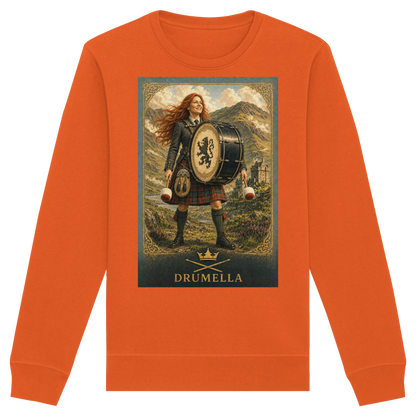 Drumella Damen-Sweatshirt – Highland Base Drummerin - Organic Basic Unisex Sweatshirt