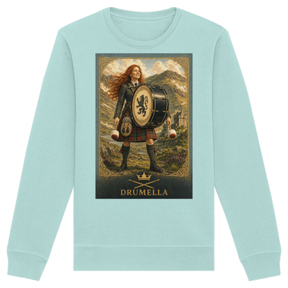Drumella Damen-Sweatshirt – Highland Base Drummerin - Organic Basic Unisex Sweatshirt
