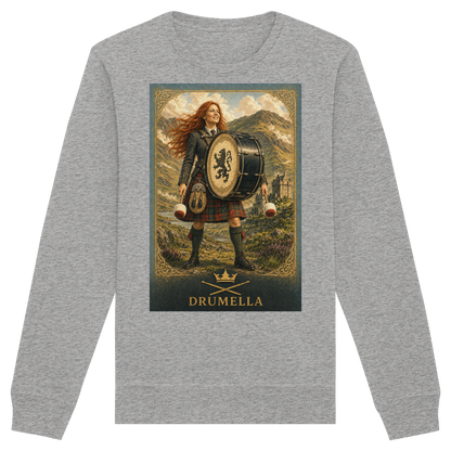 Drumella Damen-Sweatshirt – Highland Base Drummerin - Organic Basic Unisex Sweatshirt