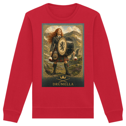 Drumella Damen-Sweatshirt – Highland Base Drummerin - Organic Basic Unisex Sweatshirt