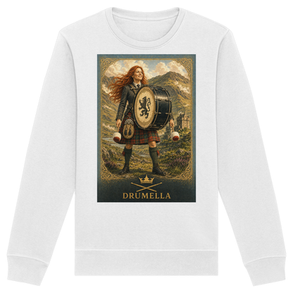 Drumella Damen-Sweatshirt – Highland Base Drummerin - Organic Basic Unisex Sweatshirt