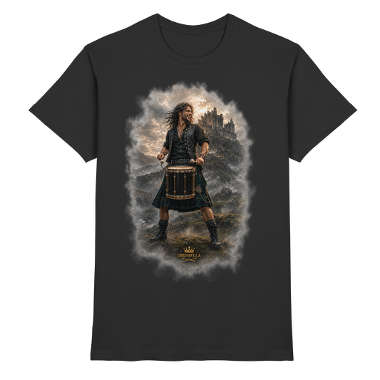 Drumella T-Shirt - Rockiger Tenor-Drummer - Premium Shirt