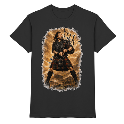 Drumella „Highland Rock“ Dudelsack-T-Shirt - Premium Shirt